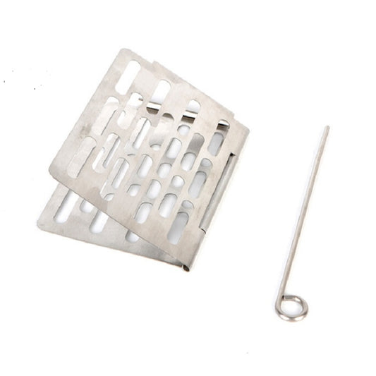 Stainless Steel Folding Barbecue Net Portable BBQ Picnic Accessories, S 15x10.3CM, M 22.6x15.8CM, L 35.8x20CM