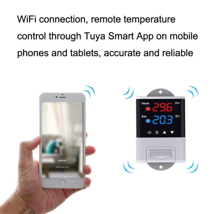 WiFi Intelligent Aquarium Fish Tank Hatch Central Air Conditioning Temperature Controller, DTC-1201 NTC Sensor, DTC-2201 18B20 Sensor