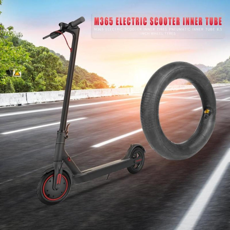 2 pièces pour trottinette électrique Xiaomi Mijia M365 pneu rembourré en caoutchouc de 8,5 pouces avec couvercle de valve, pneu rembourré en caoutchouc