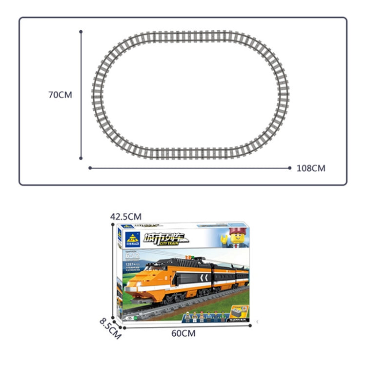 Série de trains urbains Blocs de construction assemblés LEGO Simulation de train électrique Puzzle Jouets, 98223, 98224, 98225, 98226, 98227