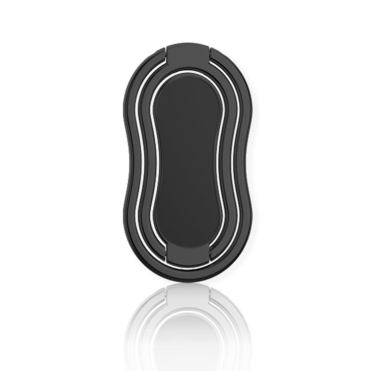 Metal Car Mobile Phone Folding Bracket Ring Buckle Paste Bracket,Style:, Square, Gourd