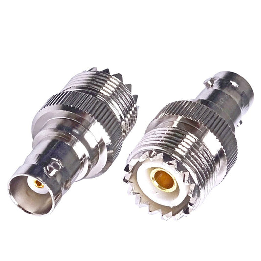 BNC Female Jack To UHF PL-259 Female Straight Type RF Coax Adapter Connector, BNC Female To UHF Female