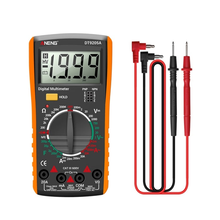 ANENG Automatic High-Precision Intelligent Digital Multimeter, DT9205A HOLD Key