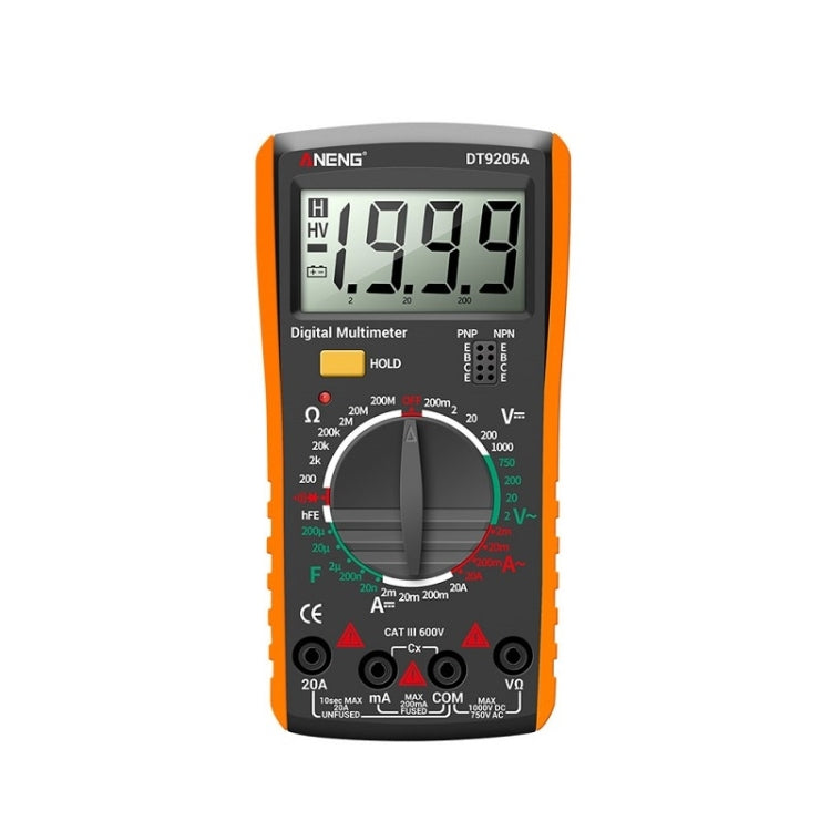 ANENG Automatic High-Precision Intelligent Digital Multimeter, DT9205A HOLD Key