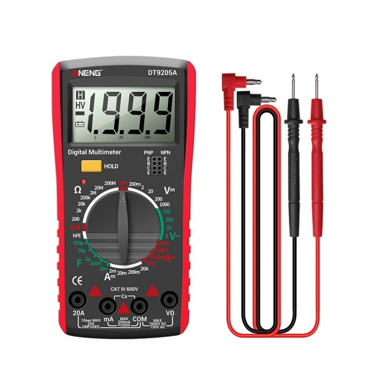 ANENG Automatic High-Precision Intelligent Digital Multimeter, DT9205A HOLD Key