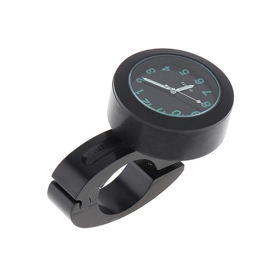 Horloge de guidon modifiée pour moto, blanc, noir