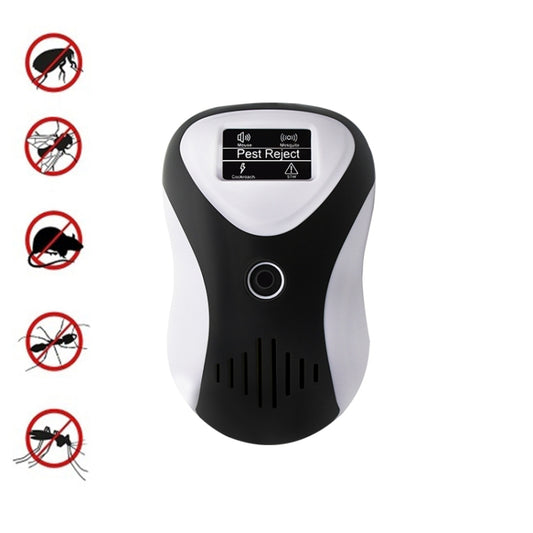 Ultrasonic Multifunctional Mouse Repeller Energy-Saving Silent Insect Repeller, Black White+UK Plug, Black White+US Plug, Black White+EU Plug, Blue Black+UK Plug