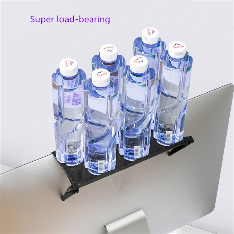 2 PCS Creative Multi-functional Storage Rack Computer Monitor Holder, L, S