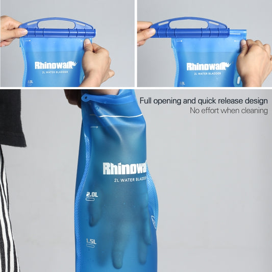 Rhinowalk Sac d'eau de cyclisme 2L/3L, ouverture complète, sac d'eau potable d'extérieur, équipement de boisson, RK18101 bleu 2L, RK18101 rouge 2L, RK18103 bleu 3L