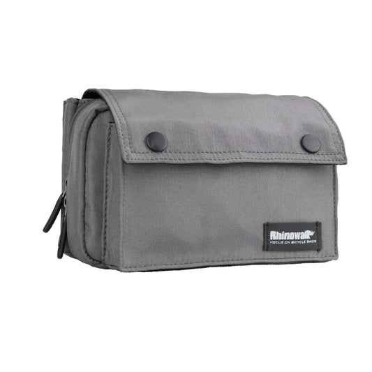 Rhinowalk X2012 Sacoche de guidon de vélo multifonctionnelle, sac de rangement avant, gris, noir