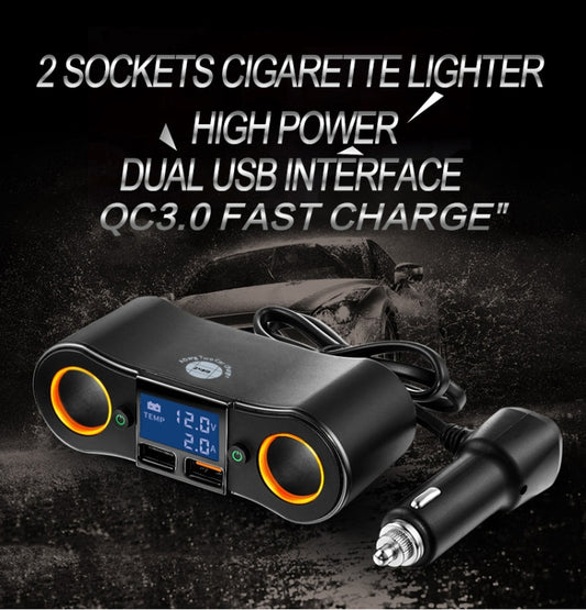 Chargeur de voiture ZNB02, double port USB, allume-cigare de voiture, ZNB02