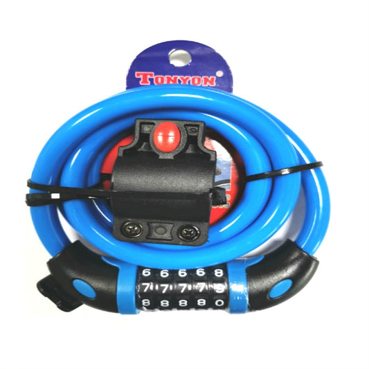 Antivol de vélo TONYON TY566 Cadenas à combinaison à cinq chiffres Antivol de barre de vélo de montagne Antivol de jante simple, TONYON TY566(Bleu), TONYON TY566(Vert), TONYON TY566(Orange), TONYON TY566(Noir)
