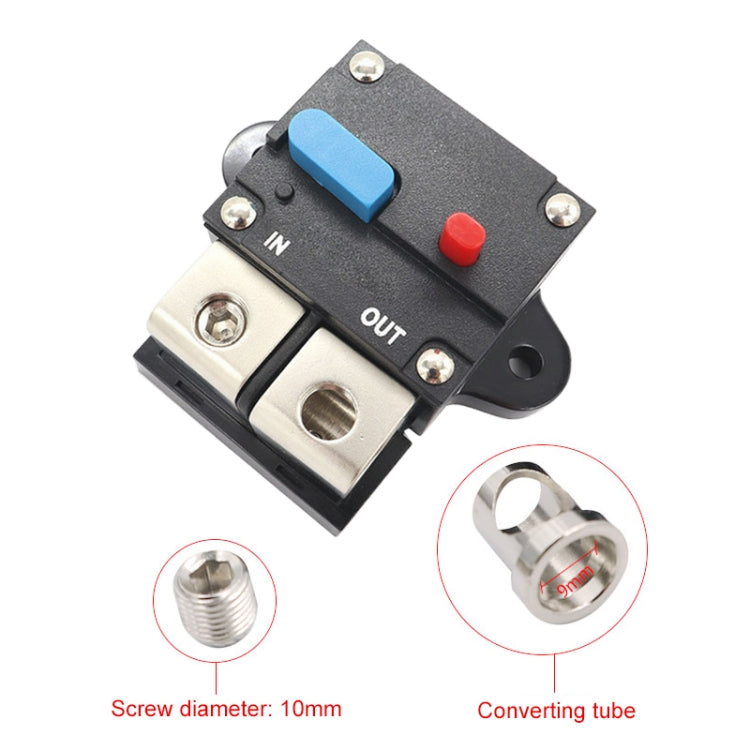 Auto Circuit Breaker Car Audio Fuse Holder Power Insurance Automatic Switch, 50A, 60A, 80A, 100A, 150A, 200A, 250A, 300A