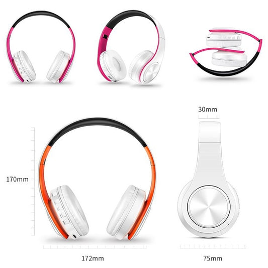 Headphones Bluetooth Headset Earphone Wireless Headphones Stereo Foldable Sport Earphone Microphone Headset Handfree MP3 Player