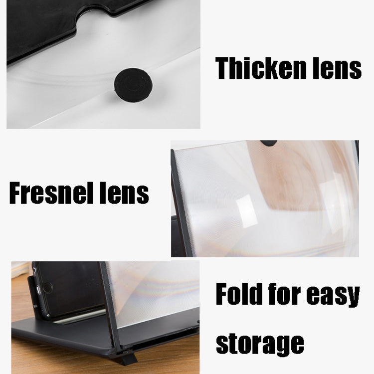 Soporte extensible para pantalla de teléfono móvil 3D ultra transparente, extraíble, para 10 y 12 pulgadas