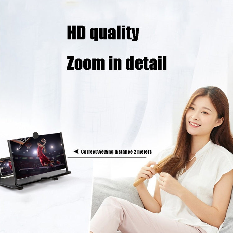 Soporte extensible para pantalla de teléfono móvil 3D ultra transparente, extraíble, para 10 y 12 pulgadas
