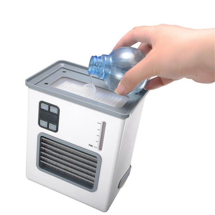 Refroidisseur d'air de bureau, batterie et prise double usage, climatisation, affichage numérique intelligent, mini refroidisseur d'air
