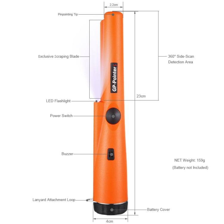 Metal Detector Gold DetectorPointer Pinpointing Random Package Delivery, Goint S Orange, Goint S Black, Goint S Green