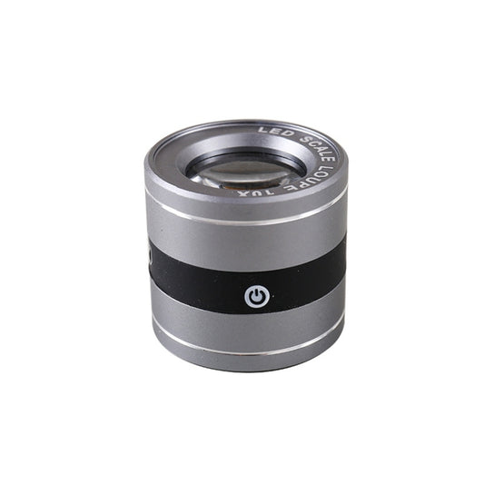 Rechargeable Tube Type With LED White Lamp UV Lamp Scale Measurement And Identification HD Optical Glass 10 Times Magnifying Glass