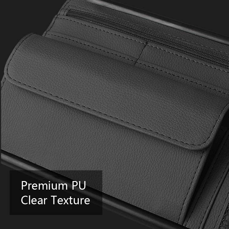 Car Sun Block Glasses Case Document Holder Car Plastic Frame Zipper Type Multi-Function Card Bag Storage Bag, Red, Beige, Pink, Brown, Black