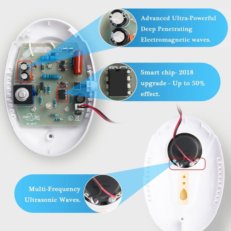 DC-9007 Ultrasonic Mosquito Repellent Portable Insect Repellent