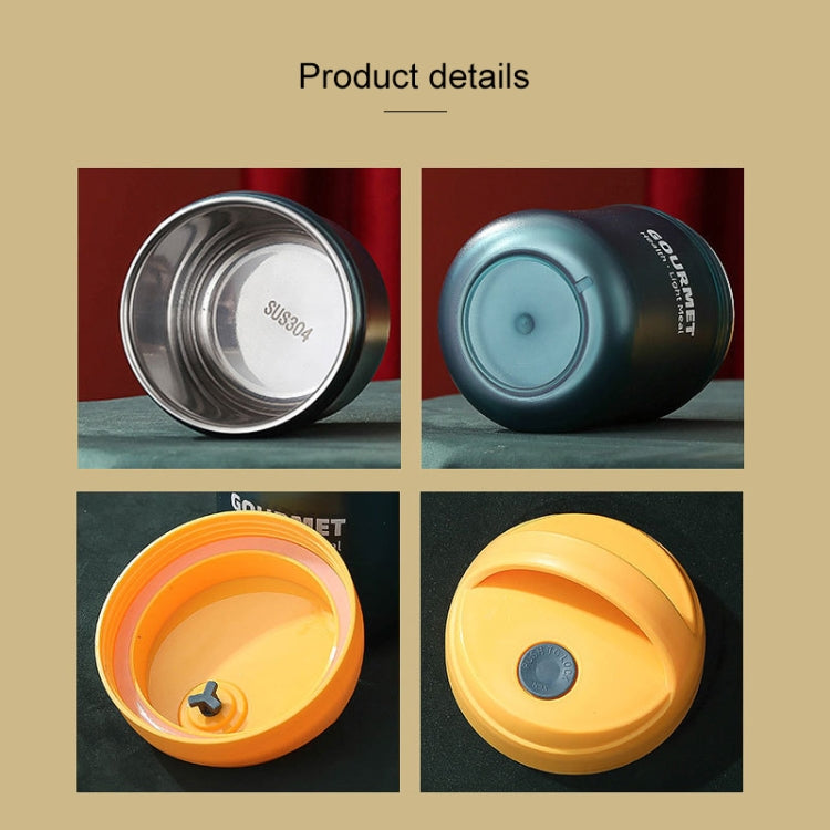 GOURMET Stainless Steel Insulation Cup Double-Sealed Insulation Soup Cup