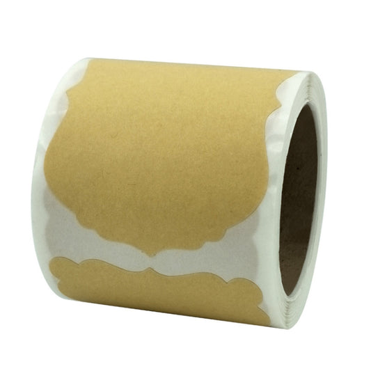 3 autocollants en papier kraft naturel pour étiquettes cadeaux de Noël, B-63