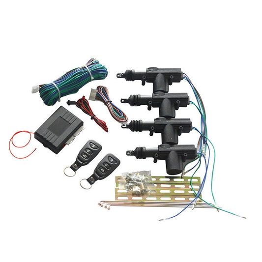 7pcs /Set Car Remote Control Central Lock Keyless Entry System With Motor, External Speaker, Double Flashing Prompt, TSK-409B-T240