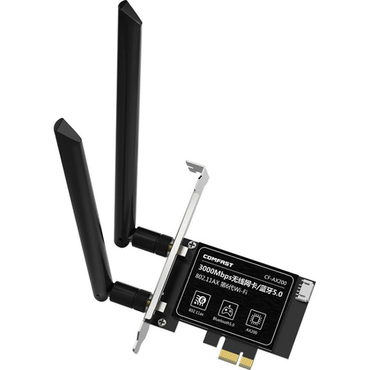 COMFAST Gaming Game 3000Mbps Gigabit Dual-Frequency Wireless Desktop Computer PCIE Wireless Network Card, AX200, AX200 PRO