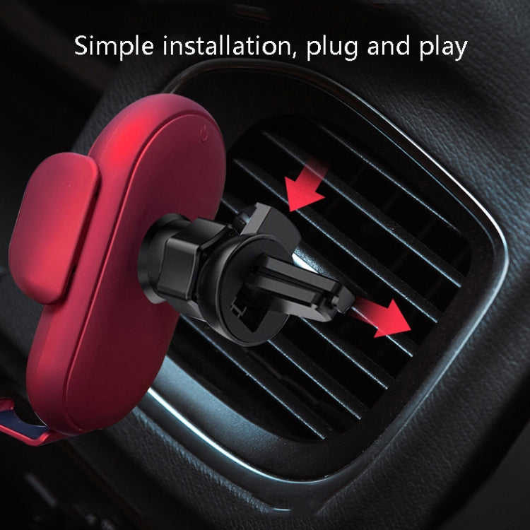 Smart Infrared Sensor Car Wireless Charger Car Holder Mobile Phone Wireless Charger, Black, Red, Yellow, Blue, Black (With Suction Cup Bracket), Red (With Suction Cup Bracket), Yellow (With Suction Cup Bracket), Blue (With Suction Cup Bracket)