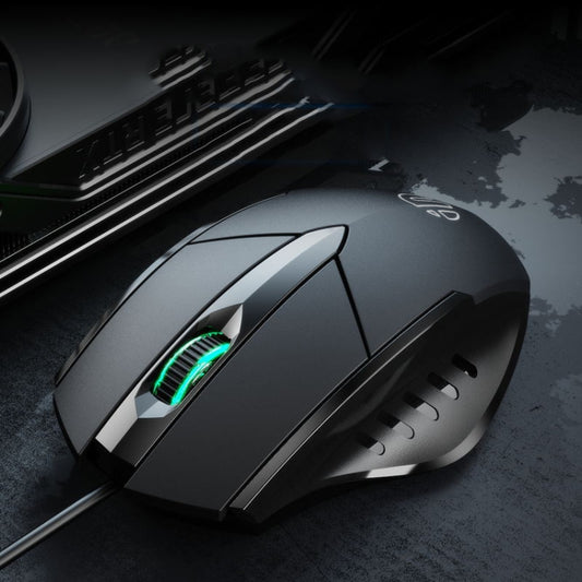Inphic PW1 Game Mute Macro Definition Illuminated Wired Mouse, Cable Length: 1.5m, Mute Red Game Version, Mute Titanium Gray Game Version, Mute Black Business Version, Mute Black Game Version