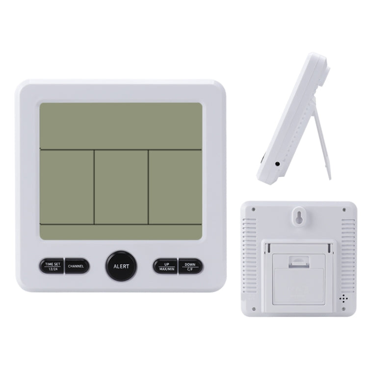 Three Dragged Multi-Function Wireless Thermometer And Hygrometer Indoor And Outdoor High-Precision Thermometer With Color Alarm, Wireless Thermometer
