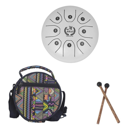 MEIBEITE 5.5-Inch C-Tune Sanskrit Drum Steel Tongue Empty Worry-Free Drum, MEIBEITE White, MEIBEITE Red, MEIBEITE Black, MEIBEITE Golden, MEIBEITE Purple, MEIBEITE Blue, MEIBEITE Green