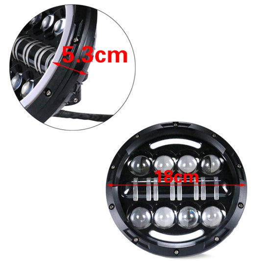 7 Zoll Motorrad Retro Modifizierte Scheinwerfer Tagfahrlicht LED Fern- und Abblendlicht Für Wrangler / Harley, Tagfahrlicht LED Fern- und Abblendlicht