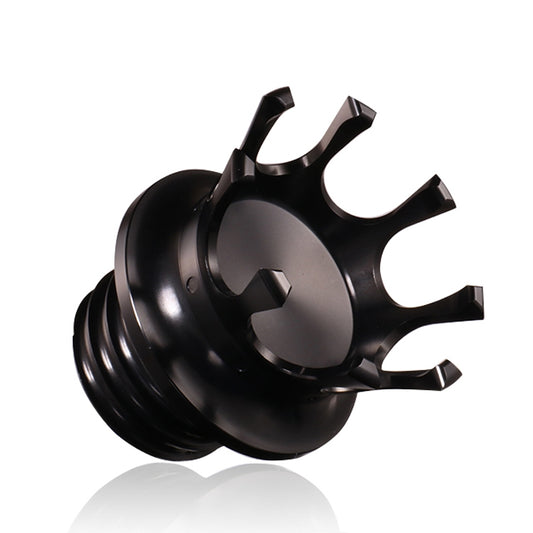 Bouchon de réservoir de carburant CNC en alliage d'aluminium de style couronne pour Harley 883 / XL / 1200 / 48 / 72, Noir, Noir et blanc, Doré, Argent, Bronze