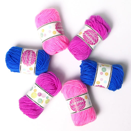 Fille Bricolage Tricotage Écharpe Chapeau Fil de Laine, Livraison de Couleur Aléatoire, Laine à Tricoter