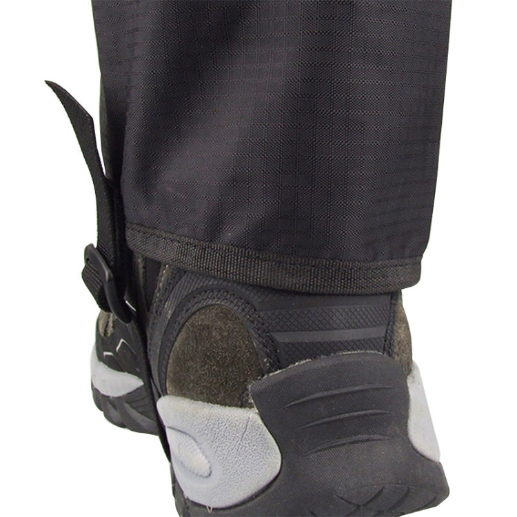 LUCKSTONE Mountaineering Hiking Wear-Resistant Waterproof Cover Lightweight Breathable Muddy Road Anti-Dirty Foot Cover, Foot Cover M (Black)