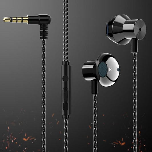 F12 Elbow Earbud Headset Wire Control With Wheat Mobile Phone Headset