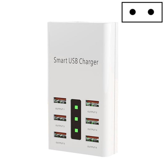 30W 2A Multi-Function 6-Port Charging Socket Universal Smart Phone And Tablet USB Charger, US Plug, EU Plug, UK Plug