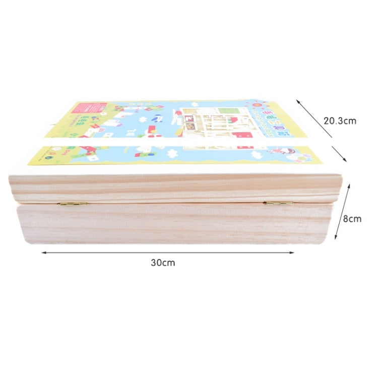 Jouets en bois de simulation DIY pour enfants, boîte à outils de dessin animé, jouets de maison de jeu, jouets éducatifs précoces, jouets de boîte à outils de dessin animé