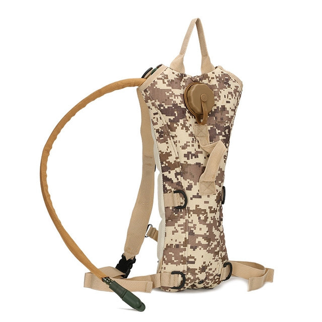 Water Bag Military Tactical Hydration Backpack Outdoor Camping Camelback Nylon Camel Water Bladder Bag For Cycling, 2.5L, 3L