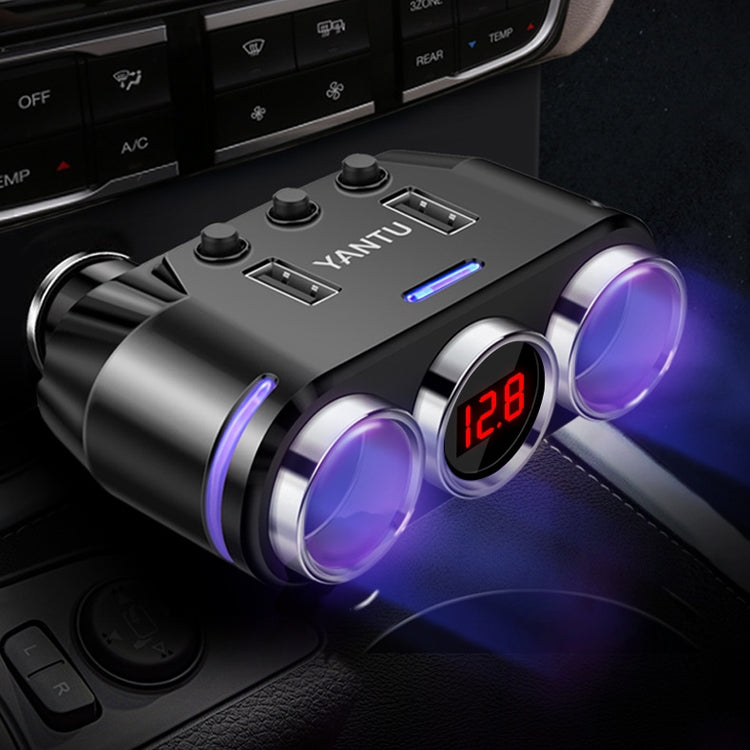 Briquets de voiture YANTU B39, chargeur de voiture multifonctionnel USB à charge rapide, tension Qualcomm sans fil