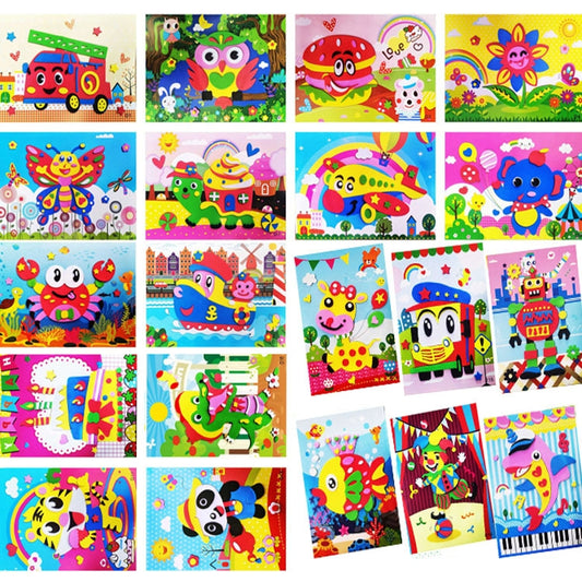 20 Stk. Kinder EVA DIY handgemachte Aufkleberbilder, zufälliger Stil, 20 Stk. / Set