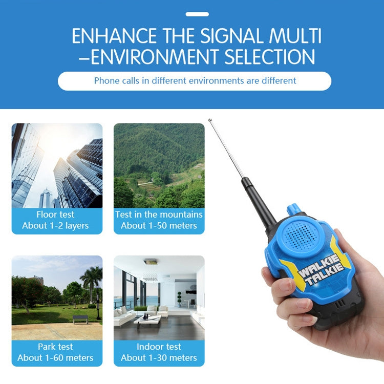 1 Pair Intelligent Wireless Call Walkie-Talkie Remote Dialogue Interactive Children Toys, 1 Pair Yellow, 1 Pair Green, 1 Pair Blue