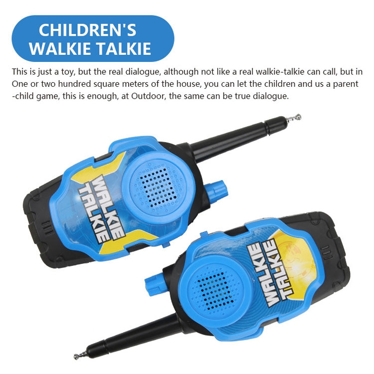 1 Pair Intelligent Wireless Call Walkie-Talkie Remote Dialogue Interactive Children Toys, 1 Pair Yellow, 1 Pair Green, 1 Pair Blue