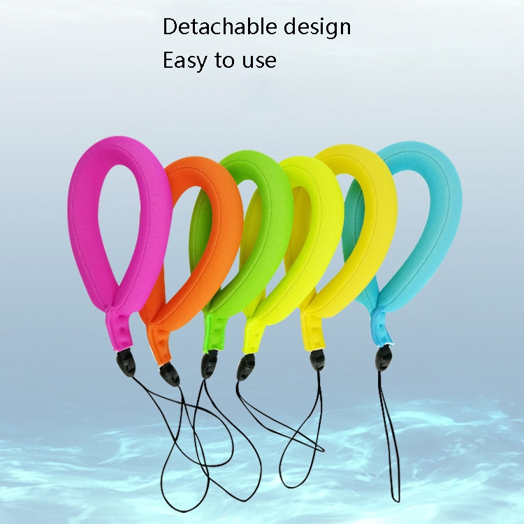 2 PCS Outdoor Camera Floating Tape Mobile Phone Sponge Floating With Diving Material Buoyancy Wristband, Rose Red, Blue, Yellow, Fluorescent Green, Orange, Green