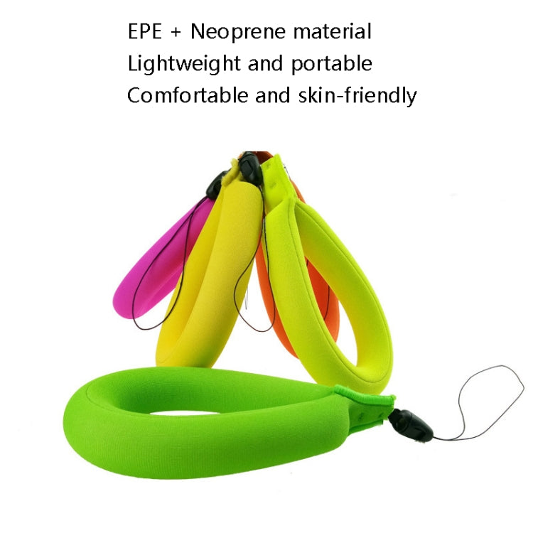 2 PCS Outdoor Camera Floating Tape Mobile Phone Sponge Floating With Diving Material Buoyancy Wristband, Rose Red, Blue, Yellow, Fluorescent Green, Orange, Green
