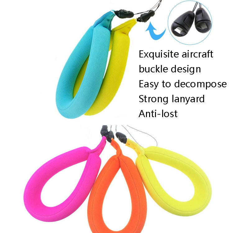 2 PCS Outdoor Camera Floating Tape Mobile Phone Sponge Floating With Diving Material Buoyancy Wristband, Rose Red, Blue, Yellow, Fluorescent Green, Orange, Green