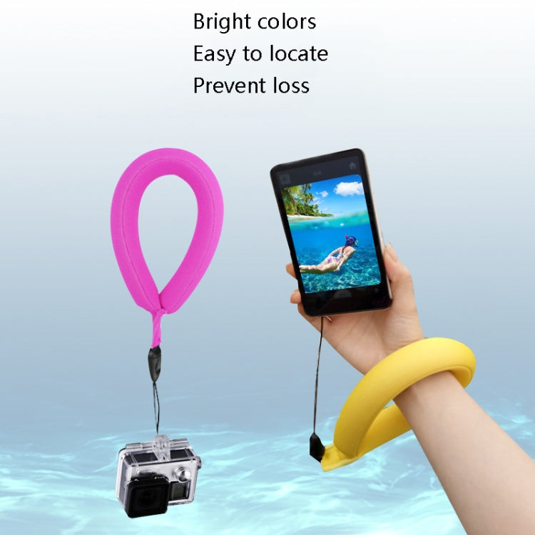 2 PCS Outdoor Camera Floating Tape Mobile Phone Sponge Floating With Diving Material Buoyancy Wristband, Rose Red, Blue, Yellow, Fluorescent Green, Orange, Green