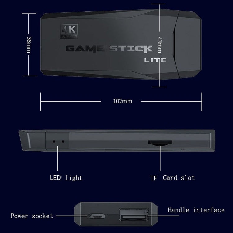 M8 Wireless HDMI Arcade Game Home TV Mini Game Machine with 2 x GamePads